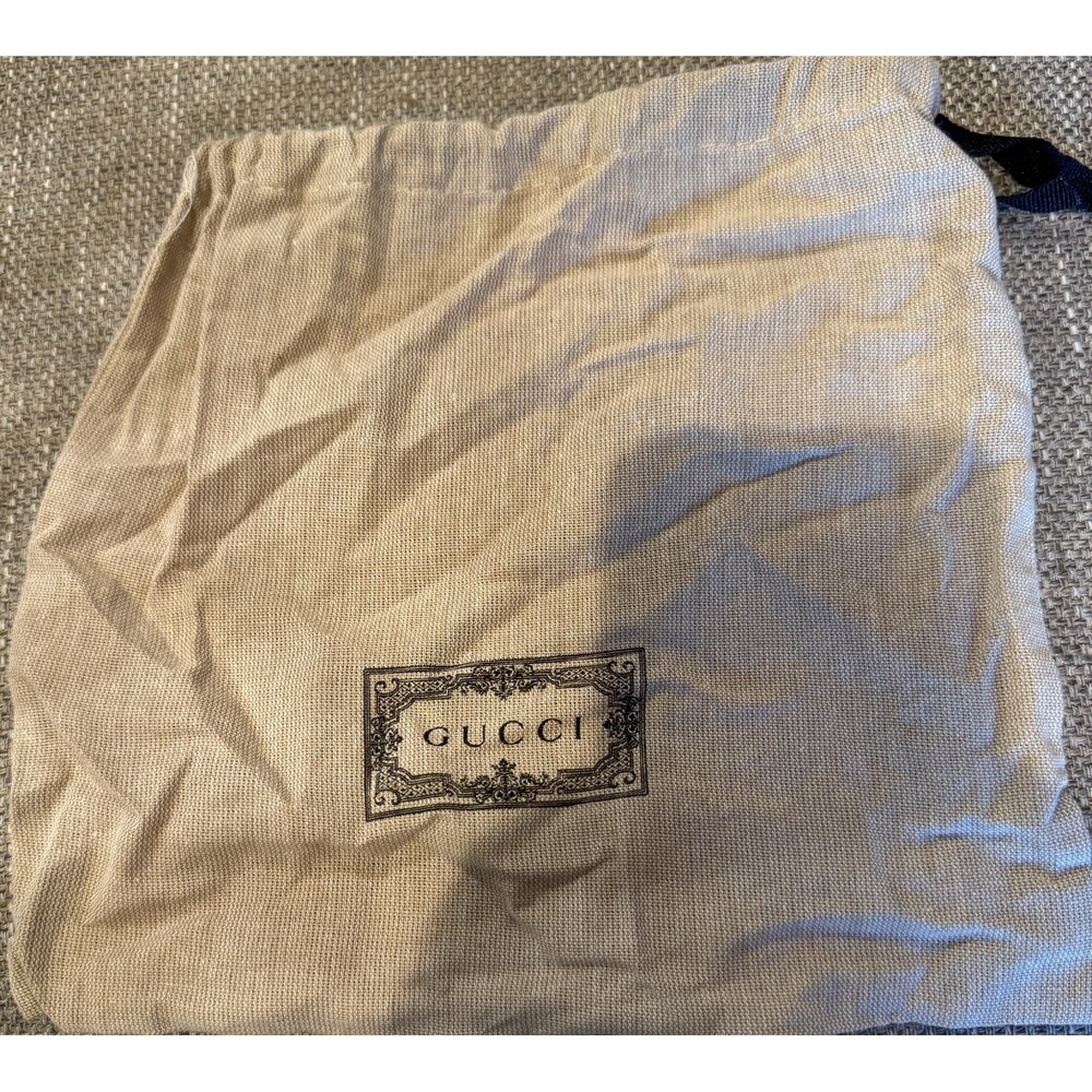 Tan GUCCI small Dustbag Milan italy